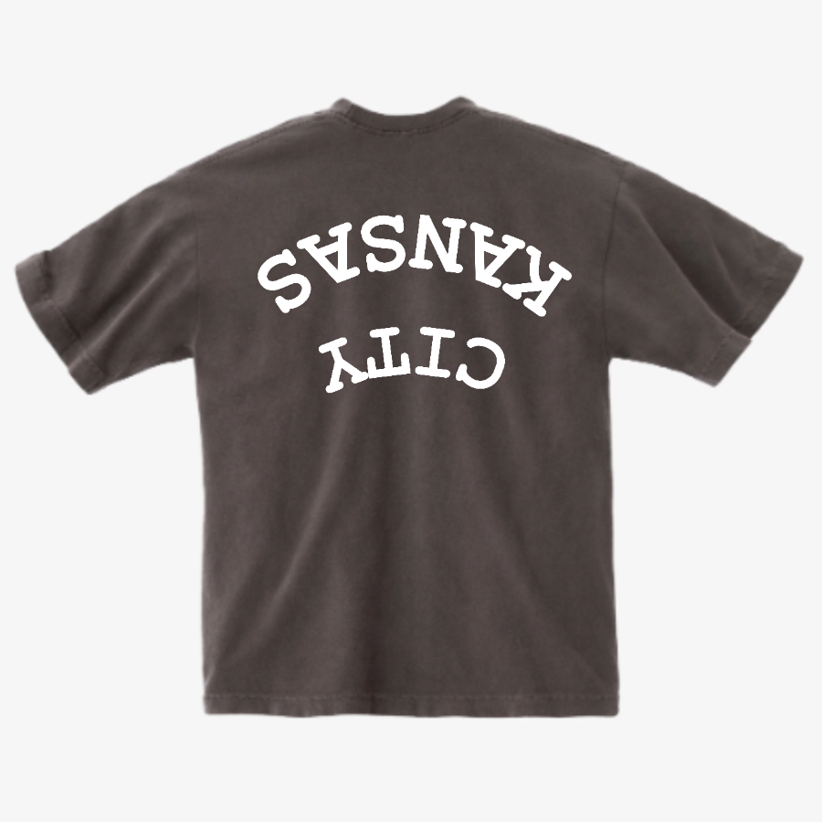 KC Upside Down White - TEE
