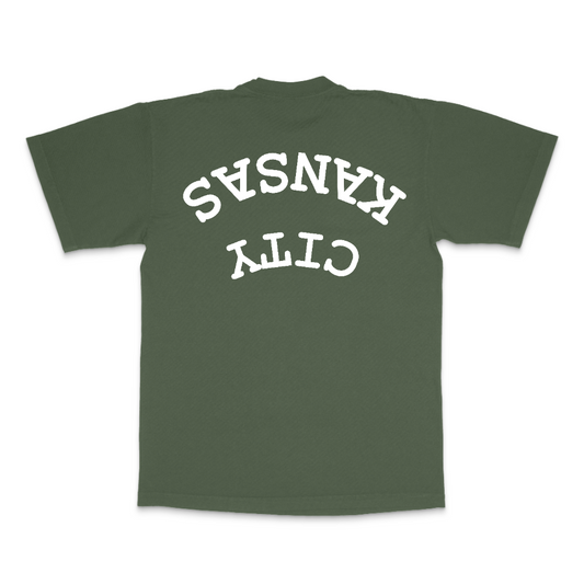 KC Upside Down White - TEE