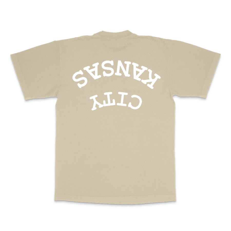 KC Upside Down White - TEE