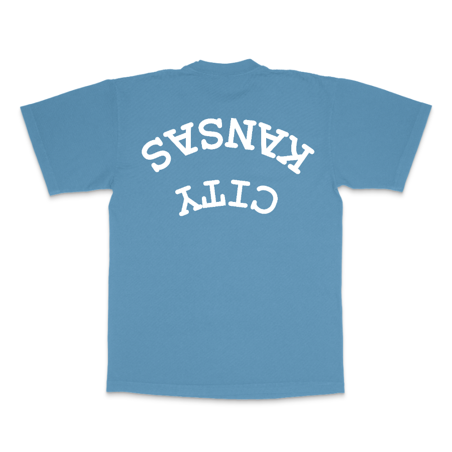 KC Upside Down White - TEE