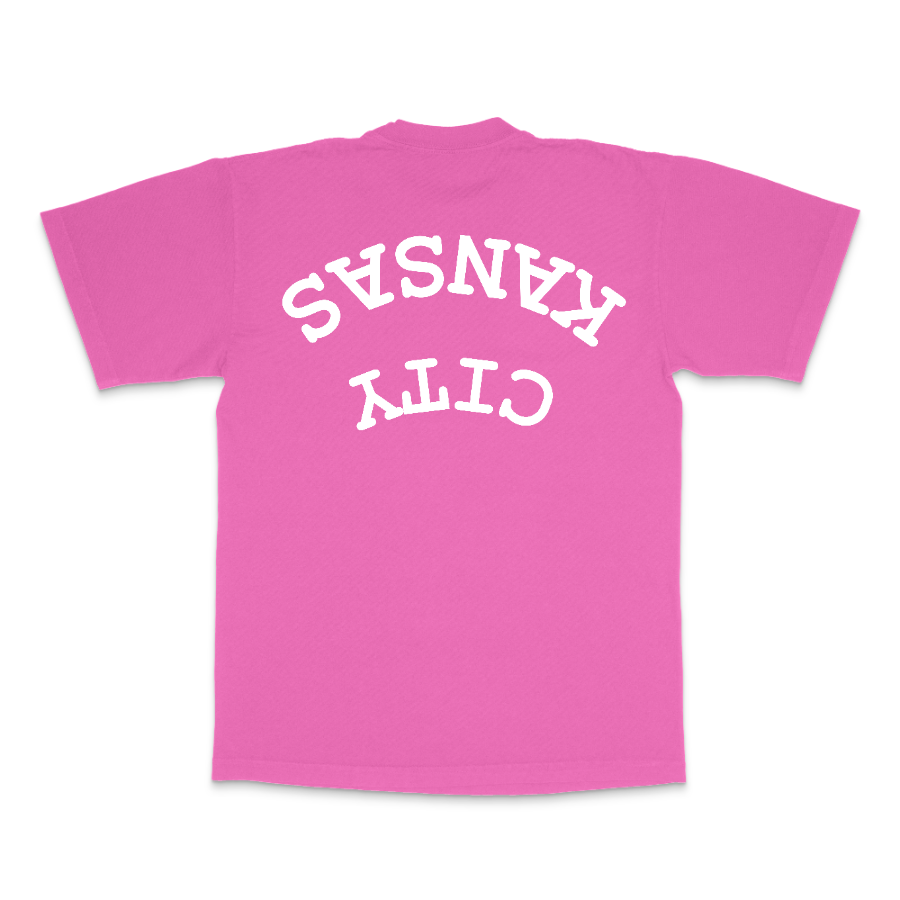KC Upside Down White - TEE