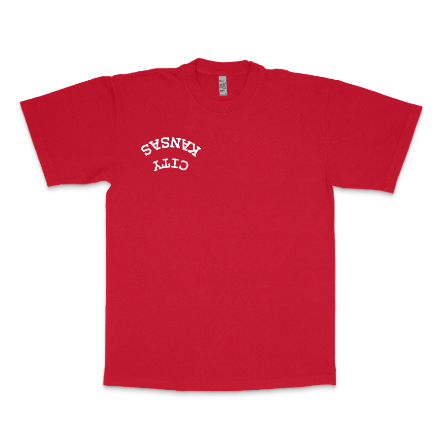 KC Upside Down White - TEE