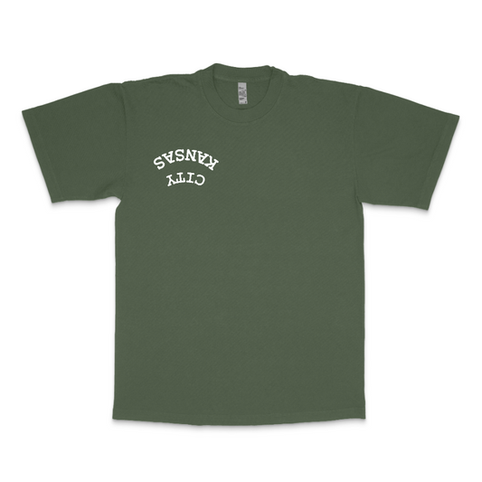 KC Upside Down White - TEE